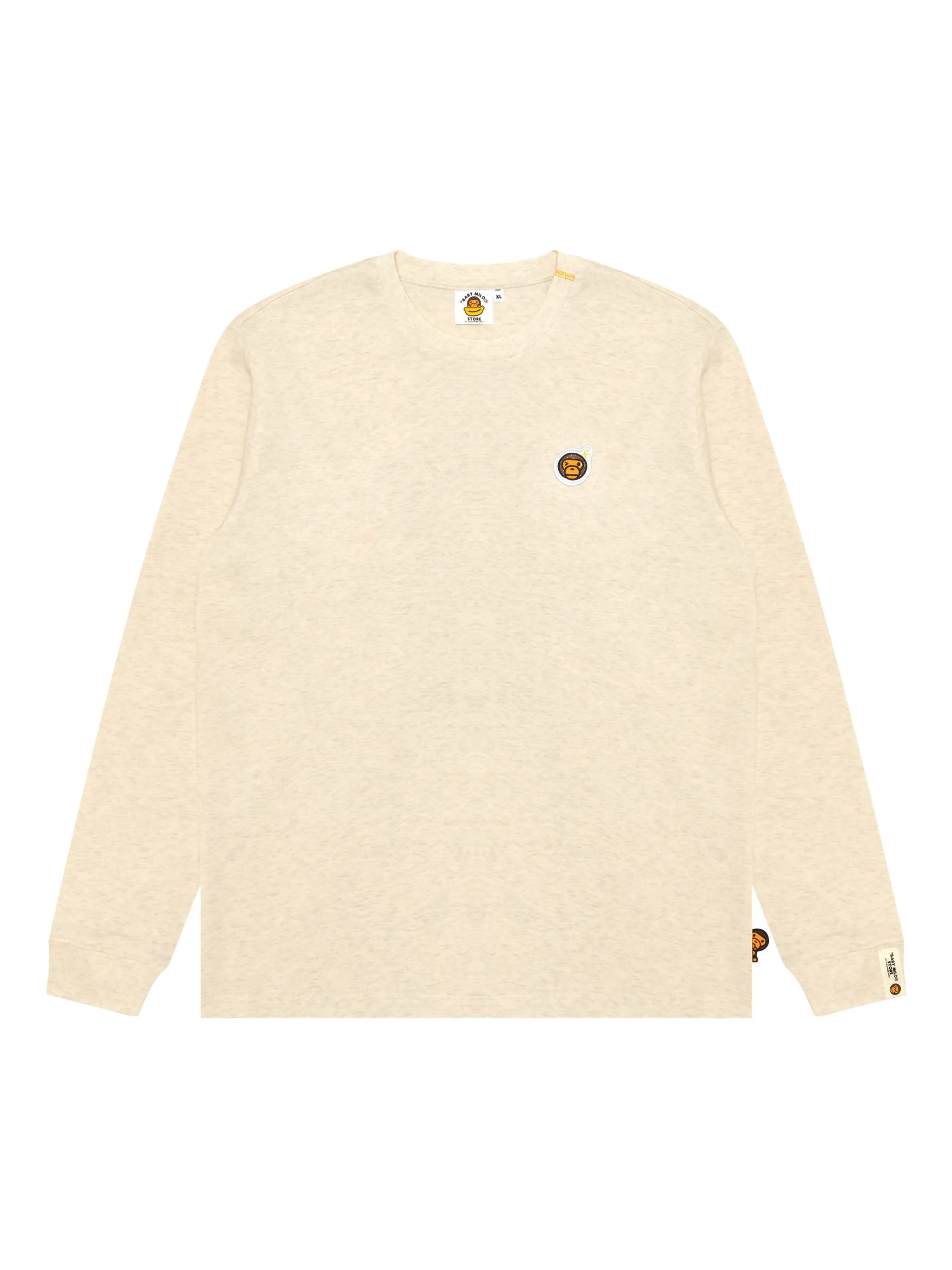 

Футболка с нашивкой-логотипом Baby Milo Store By A Bathing Ape, бежевый