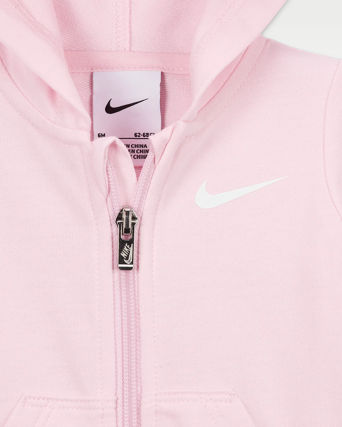 Baby (0-9M) Hooded Coverall Nike Baby Essentials, Pink Foam — фото 3