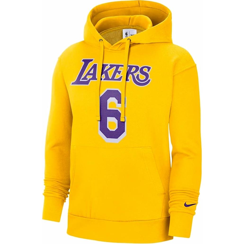 Толстовка Nba La Lakers Lebron James #6 Nike, желтый — фото 3