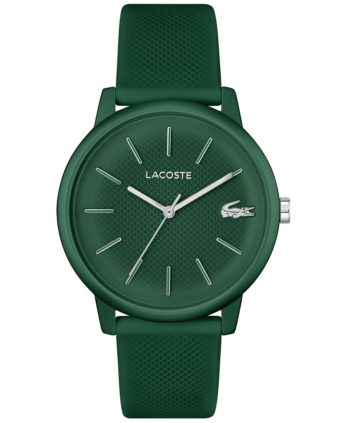 

Мужские часы L 12.12 Move с зеленым силиконовым ремешком, 42 мм Lacoste
