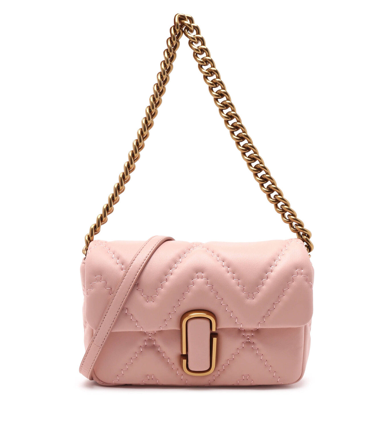 

Сумка через плечо Marc Jacobs THE QUILTED J MARC, роза