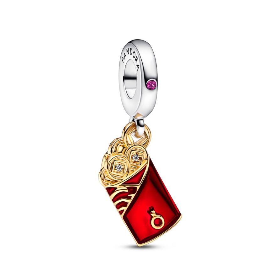 

Шарм Two-tone Red Envelope Dangle Pandora, стерлинговое серебро