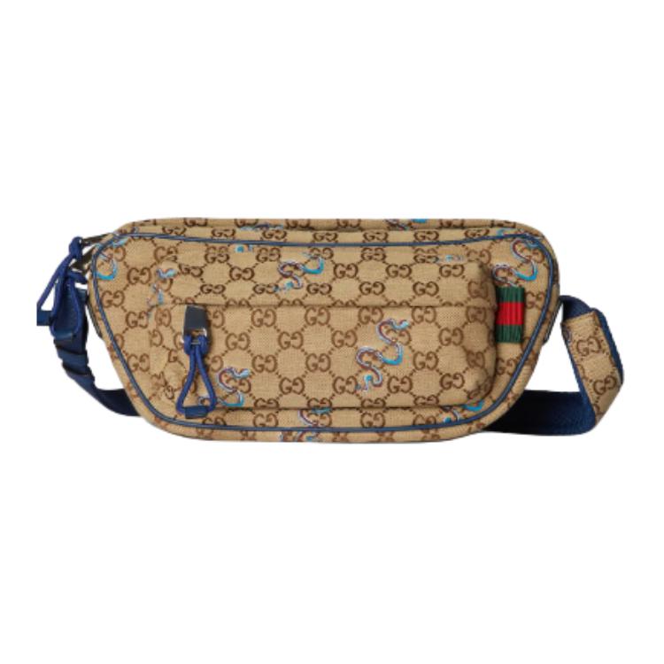 

GUCCI Рюкзак-кроссбоди Canvas, маленькая сумка через плечо унисекс бежевый и темно-коричневый