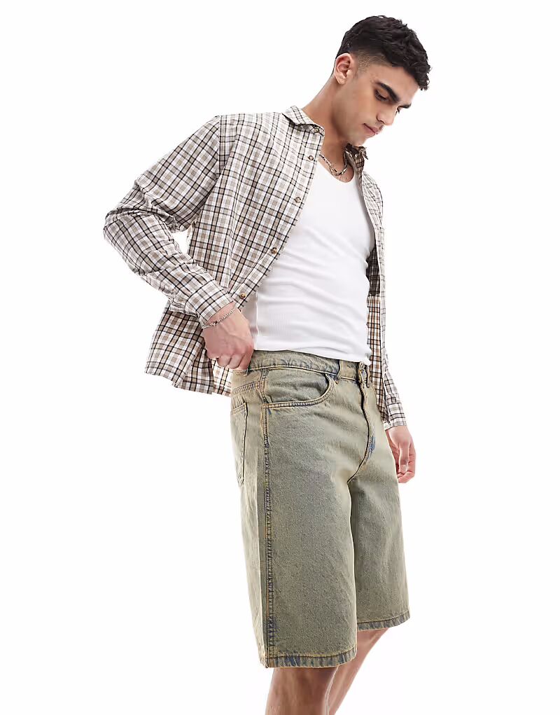 

Джинсовые шорты Another Influence с широкими штанинами в винтажном стиле