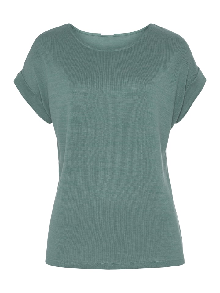 

LASCANA Футболка с коротким рукавом мятного цвета, Зеленый, LASCANA Футболка с коротким рукавом мятного цвета