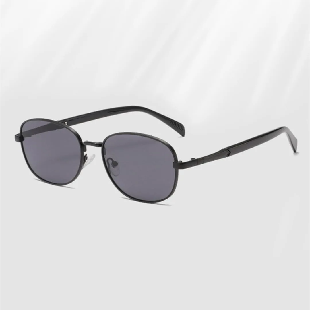 

Ретро-солнцезащитные очки в металлической оправе для женщин и мужчин, с прозрачными линзами Ocean, защитой от УФ-излучения UV400, в стиле панк UATXTAU, Golden Blue