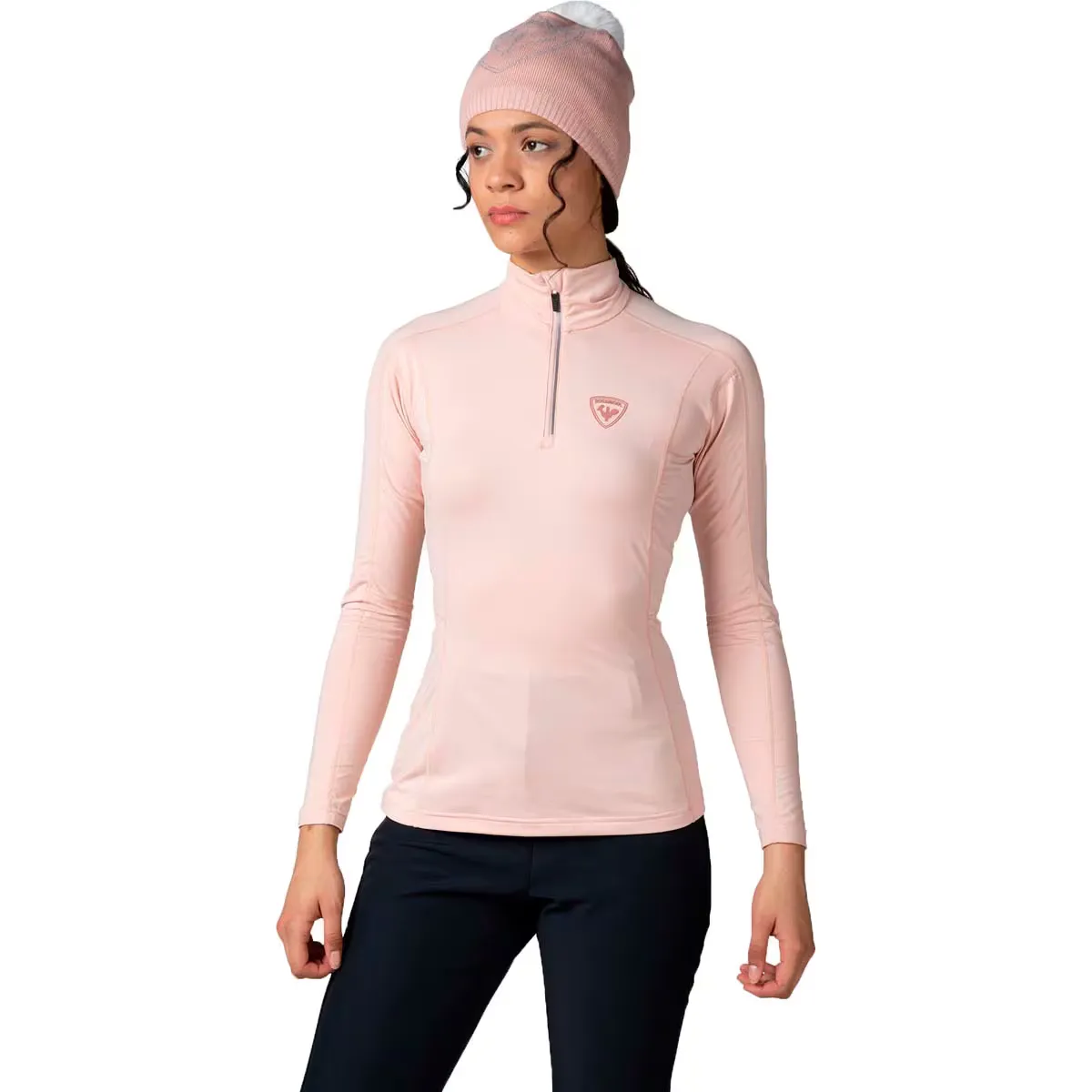 

Женская Classique 1/2 Zip Rossignol флис, светло-розовый