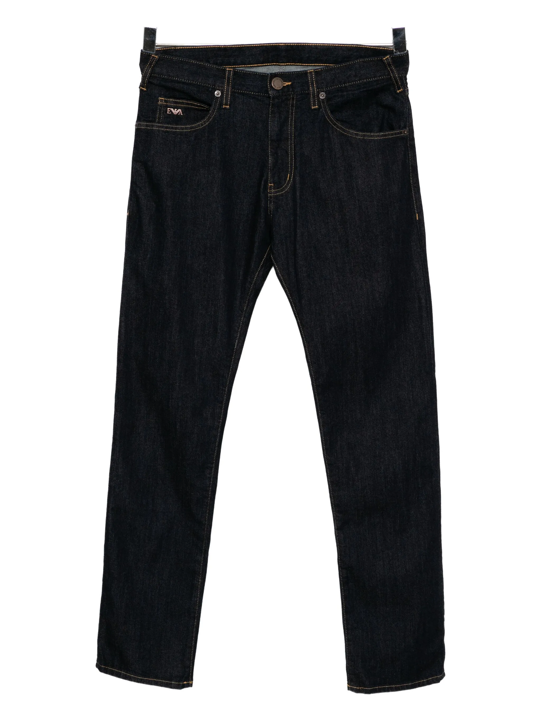 

Джинсы с нашивкой-логотипом Emporio Armani, синий