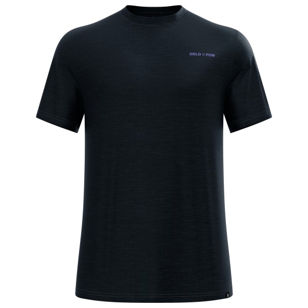 

Футболка X pow merino tencel с круглым вырезом, размер s/s - merino shirt Odlo, черный