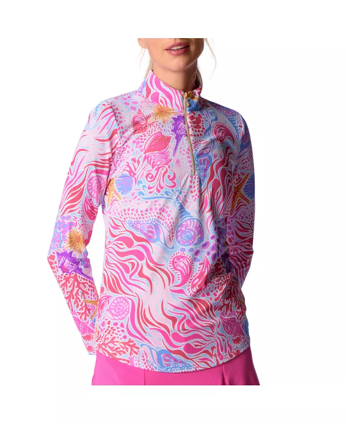 

Топ с длинными рукавами и воротником-стойкой G Lifestyle G Lifestyle Clothing, розовый