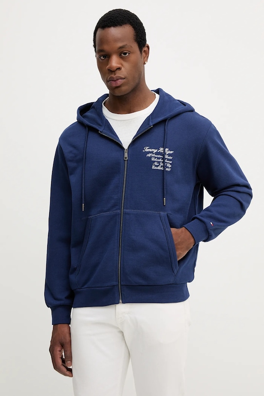 

Хлопковая толстовка Tommy Hilfiger, темно-синий