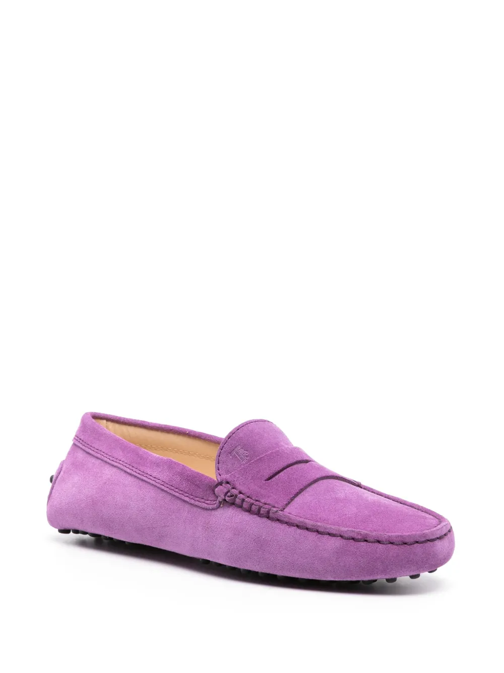 Замшевые пенни-лоферы TOD'S, фиолетовый — фото 2