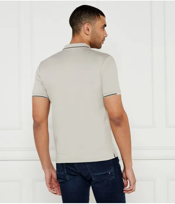Футболка поло Slim fit Calvin Klein, серый — фото 3