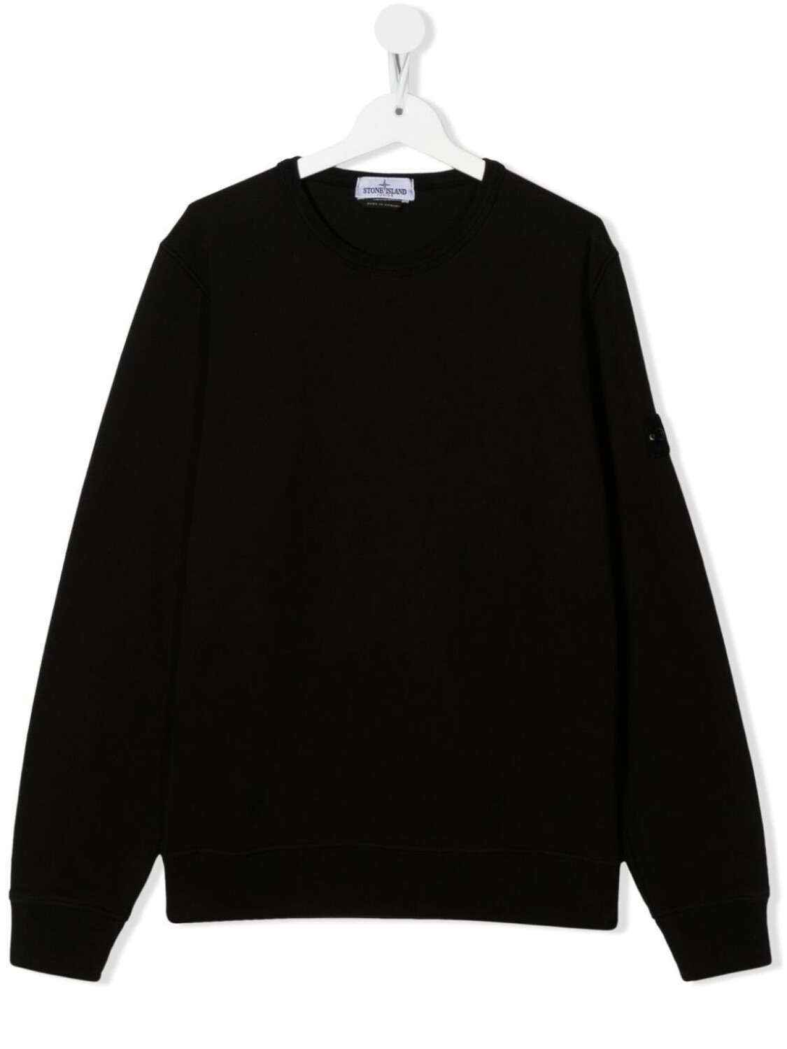 

Stone Island Junior толстовка с круглым вырезом, черный