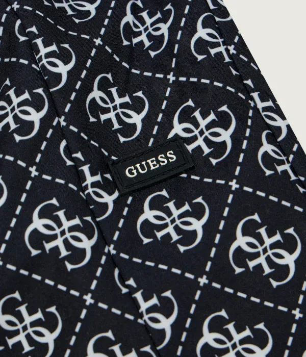 Полиэстеровые брюки-карго regular fit Guess, черный — фото 3