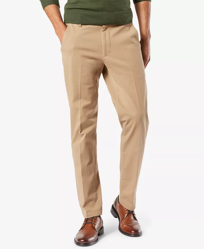 

Мужские рабочие брюки Workday Smart 360 Flex Slim Fit с эластичной тканью, цвет хаки Dockers, коричневый/бежевый