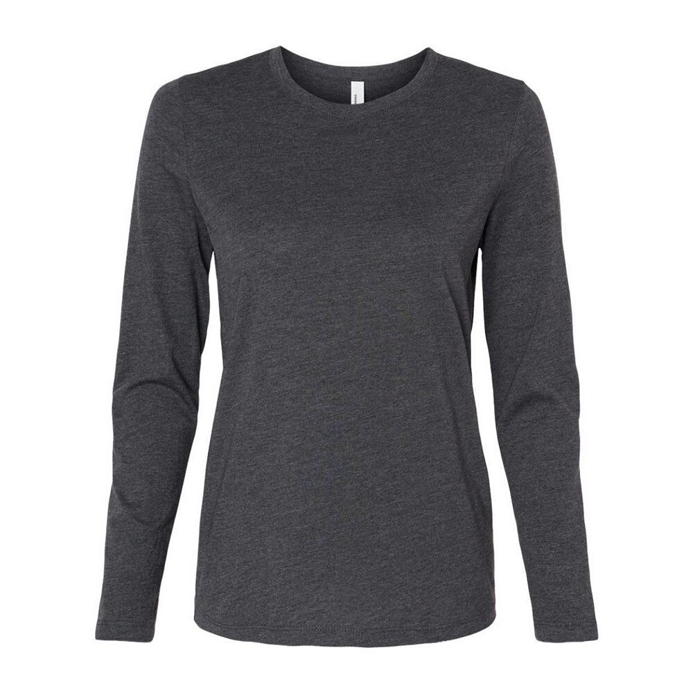 

Женская трикотажная футболка Bella + Canvas с длинными рукавами Bella+Canvas, цвет Dark Grey Heather