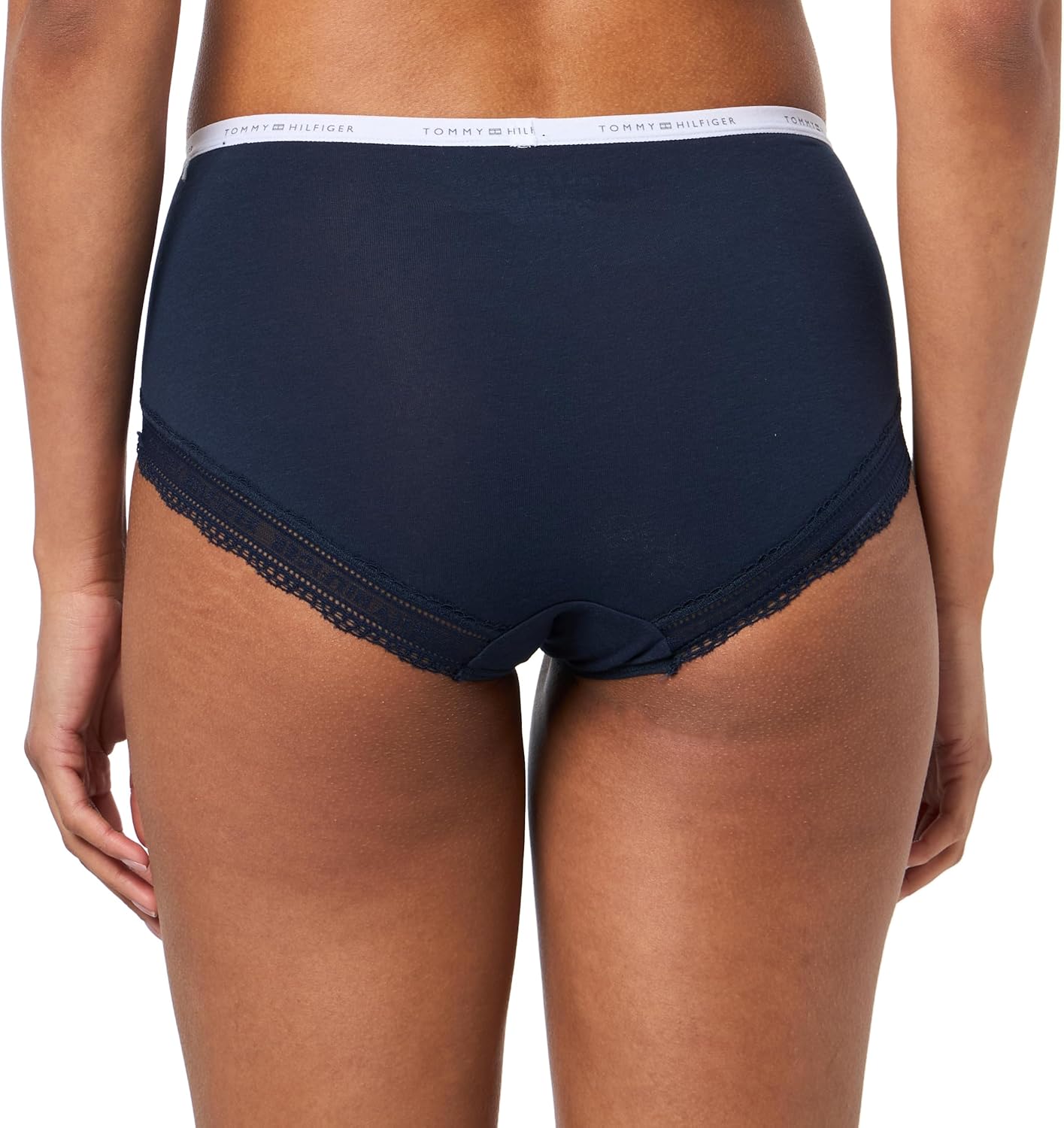 Женское нижнее белье Tommy Hilfiger из хлопкового кружева, 3 пары, Dawn Pink/Heather Grey/Sky Captain — фото 3