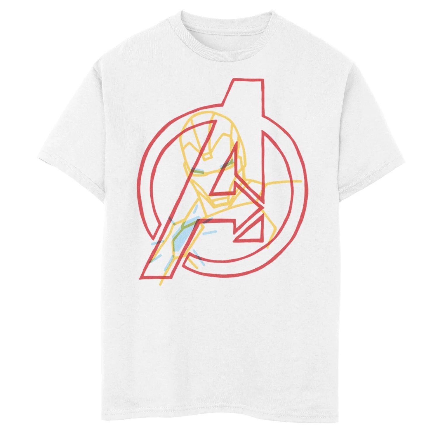 

Футболка с неоновым логотипом для мальчиков 8–20 лет «Marvel Avengers Iron Man» Marvel