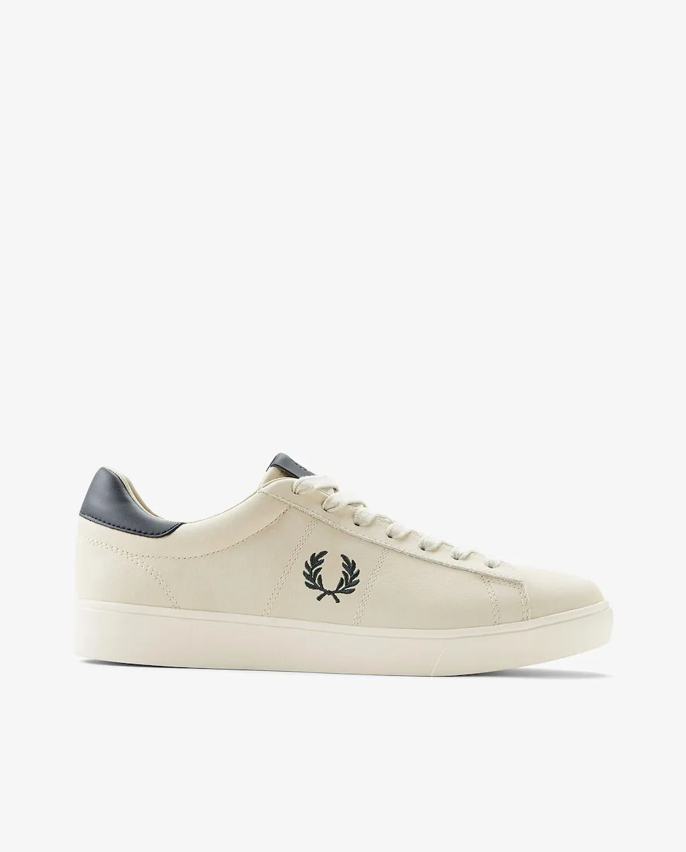 

Кроссовки унисекс из гладкой кожи на шнурках Fred Perry, цвет Natural