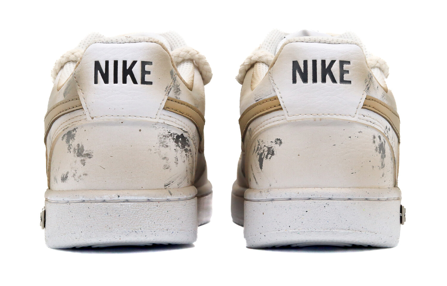 

Кроссовки Nike Court Vision 1 Skateboarding Shoes Women's Low-top White/Brown, хаки