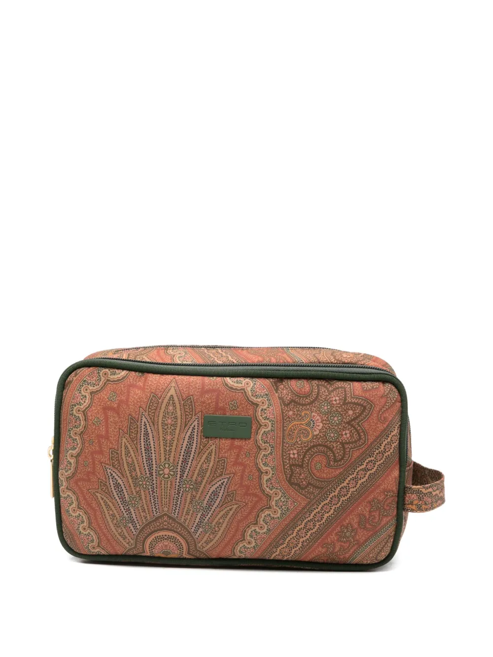 

Сумка для умывальных принадлежностей с принтом "пейсли" ETRO, оранжевый