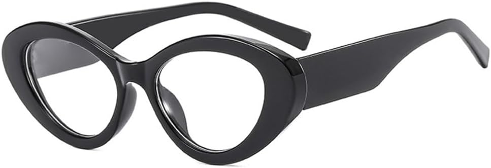 

Солнцезащитные очки «Кошачий глаз» желтого цвета с защитой от ультрафиолета UV400 для женщин и мужчин, овальной формы, для занятий спортом на открытом воздухе, бега и езды на велосипеде generic, Black Clear