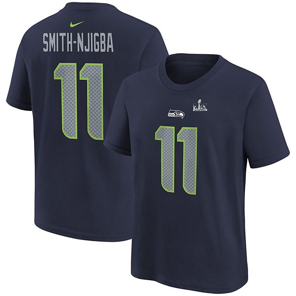 

Футболка с именем и номером Jaxon Smith-Njigba Seattle Seahawks Super Bowl LX в цвете college navy Nike