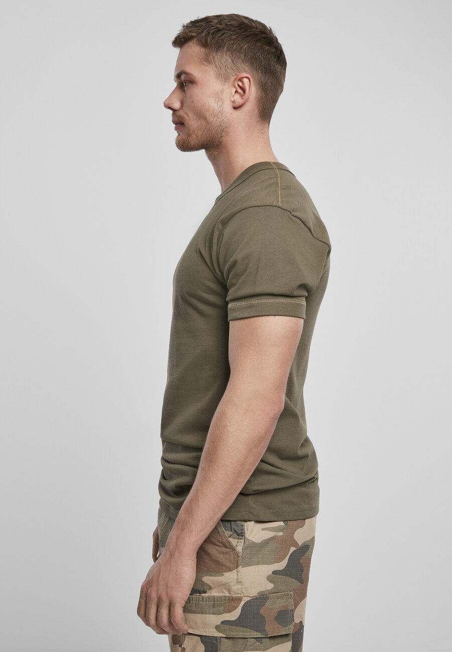 Классическая футболка Brandit Shirt, оливковый — фото 3