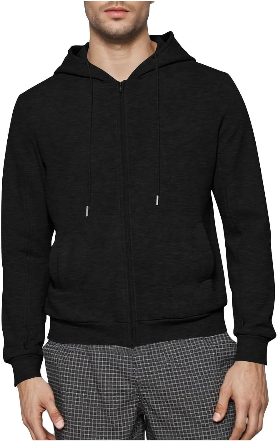 

Базовый худи с полной молнией для мужчин, осень-зима 2025, свободный крой, с карманами Cambkatl