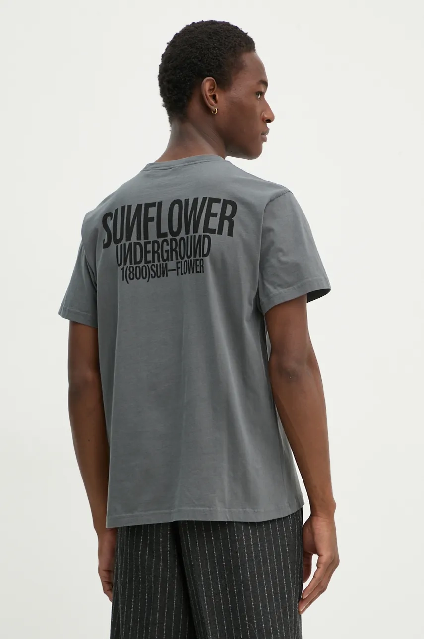 

Хлопковая футболка Sunflower, серый