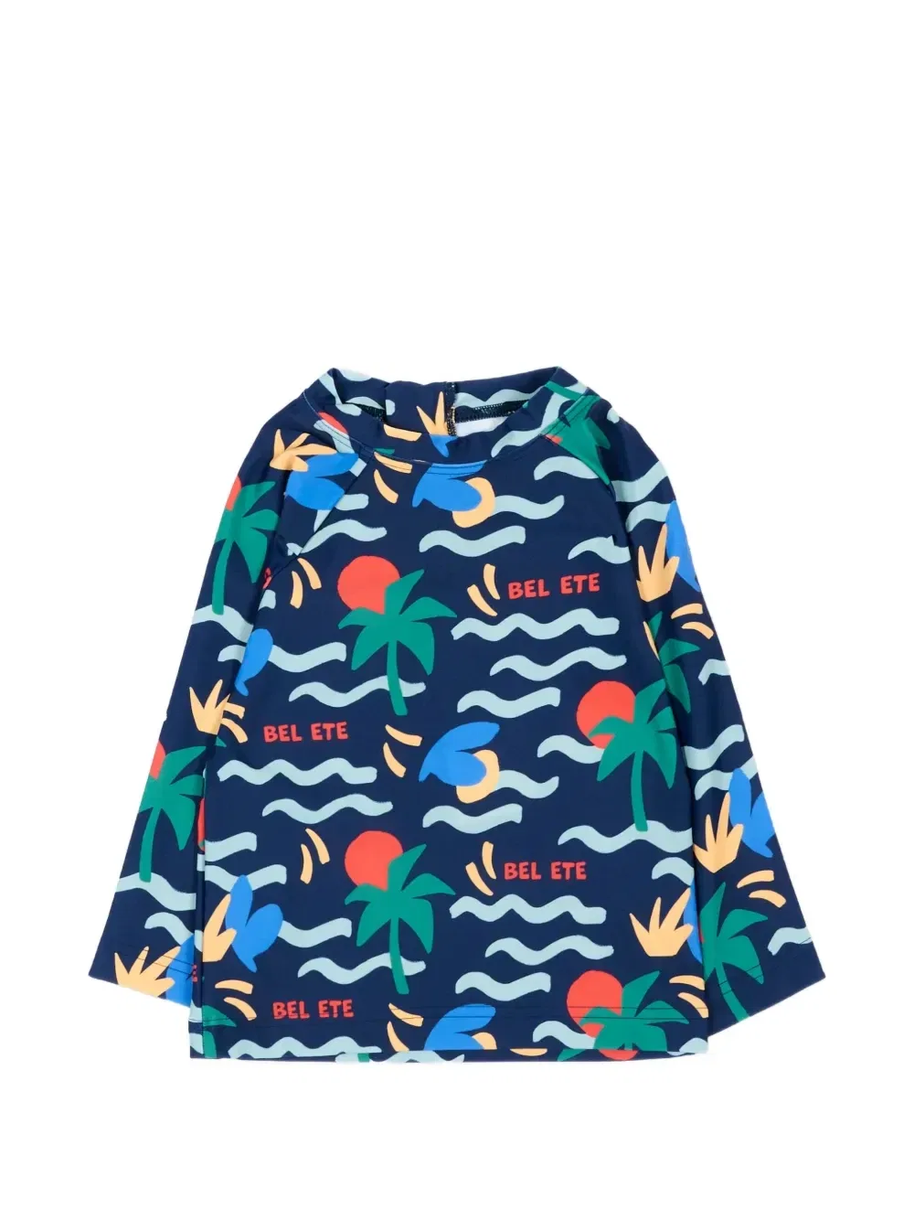 Топ с длинными рукавами с защитой от УФ-лучей Petit Bateau, синий