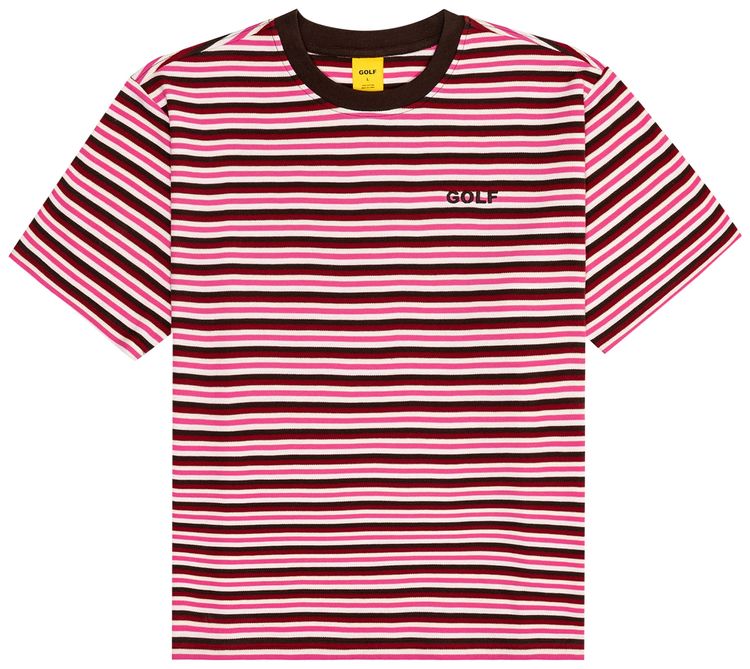 

Футболка в полоску GOLF WANG, «Красный многоцветный», Красный, Футболка в полоску GOLF WANG, «Красный многоцветный»