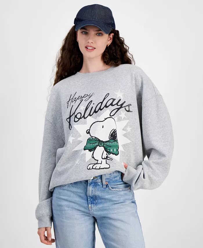 

Толстовка для юниоров Snoopy Happy Holidays Grayson Threads, The Label, серый