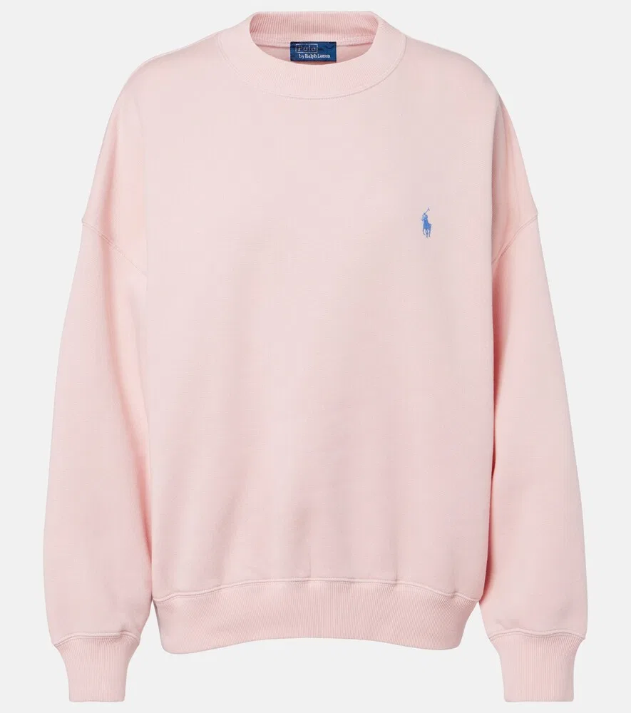 Толстовка из хлопкового флиса Polo Ralph Lauren, розовый