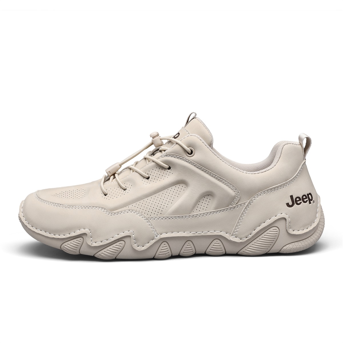 

Мужские низкие уличные кроссовки с амортизацией, износостойкие, дышащие, легкие, увеличивающие рост Jeep, sand