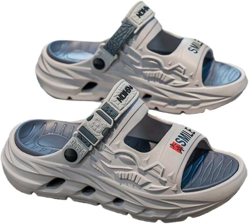 

Мужские сандалии EVA, легкие и дышащие, мужские сабо, повседневная обувь для лета, стильные сандалии Hhhchpm, серый