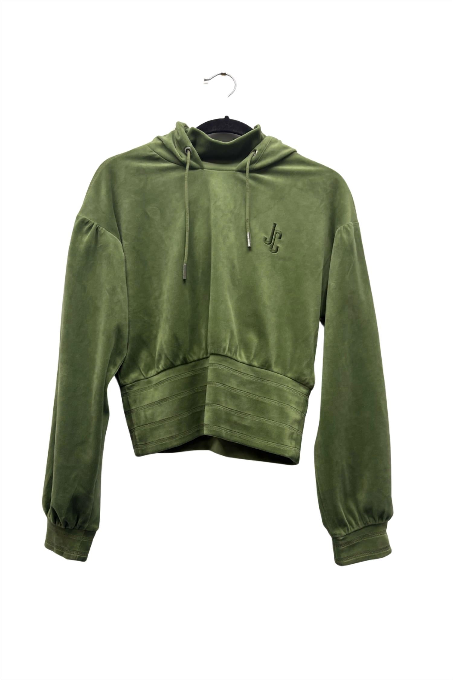 

Толстовка с капюшоном Mock Neck цвета Olive Juicy Couture