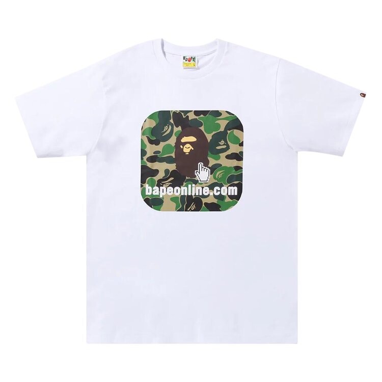 

Футболка BAPE ABC Camo (Online Exclusive) 'White', белый