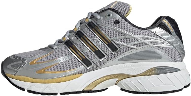 Мужские кроссовки adidas Adistar Cushion с металлическими шнурками - повседневные, золото, серебро — фото 3