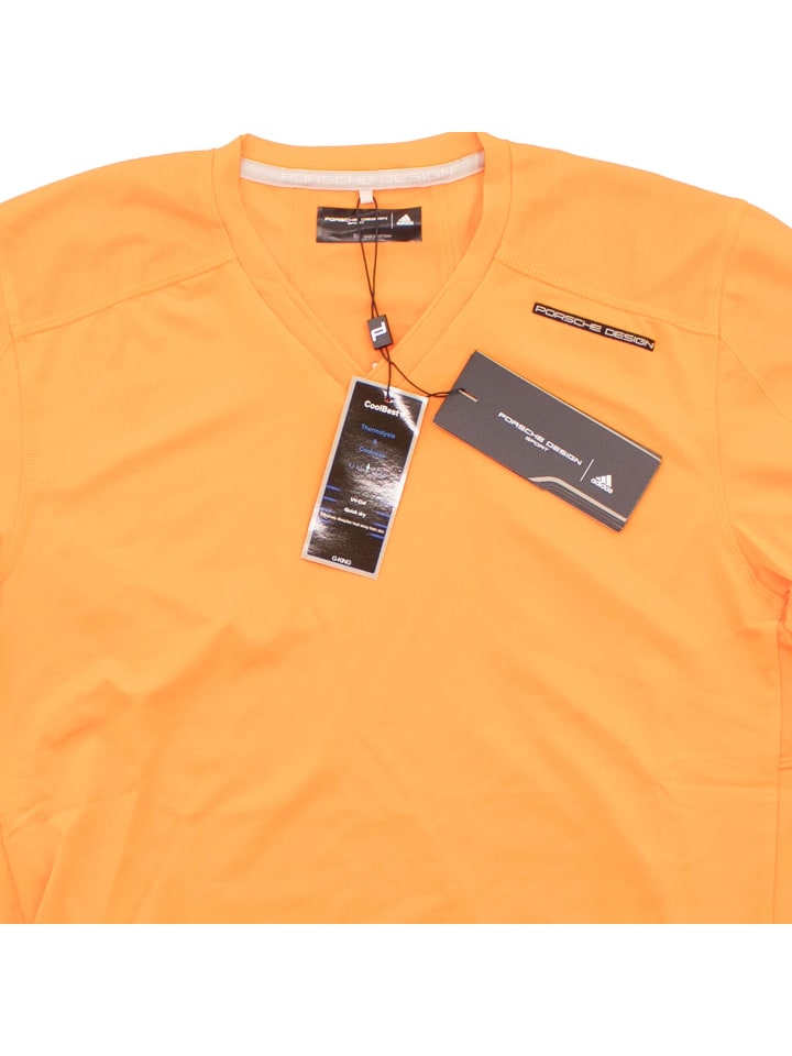 Футболка Activity Porsche Tee оранжевого цвета adidas — фото 2
