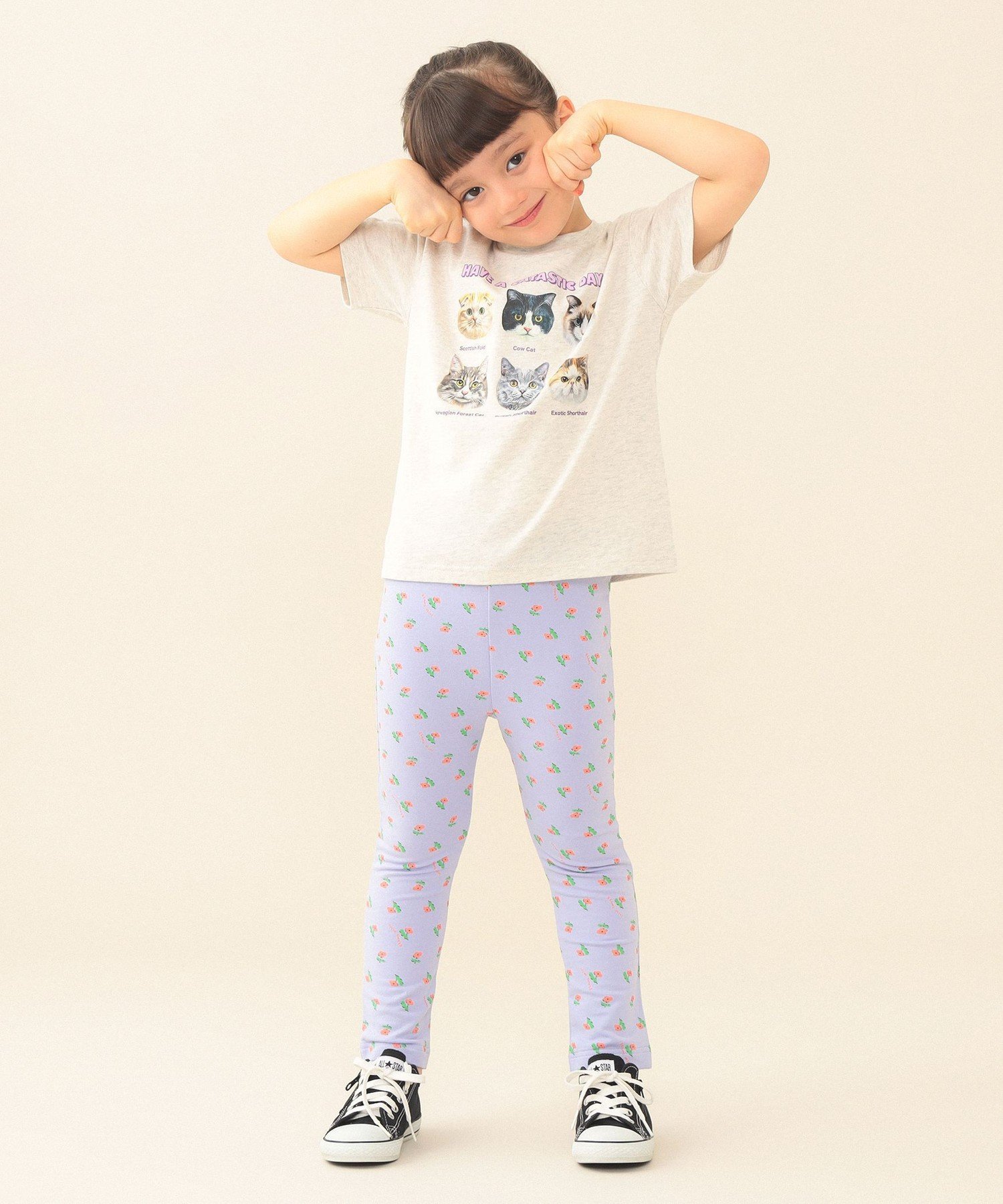 Брюки Mainichi GOGO (70-120 см) 26SS, для школы/детского сада, для детей Beams Mini, FLOWER2
