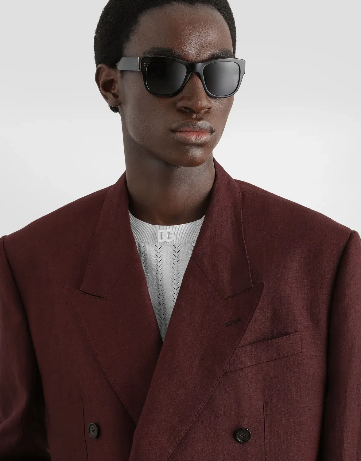 Легкий двубортный льняной пиджак Sicilia DOLCE & GABBANA, бежевый — фото 4