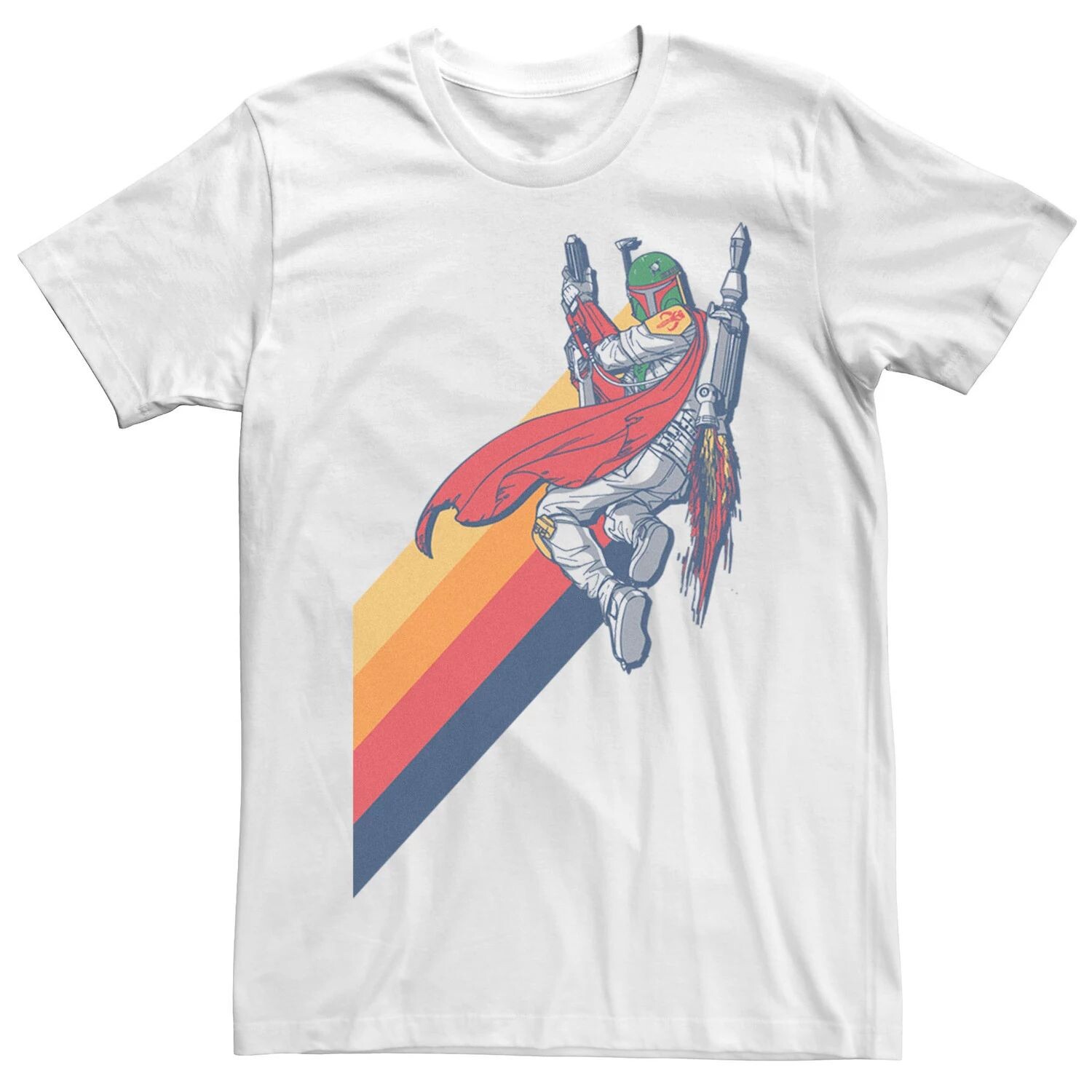 

Мужская футболка Boba Rainbow Fade Star Wars