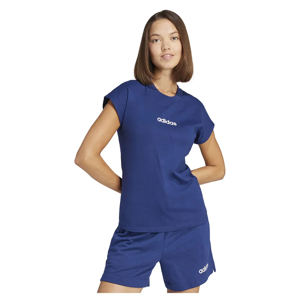 

Футболка adidas Essentials Linear Cotton, синий
