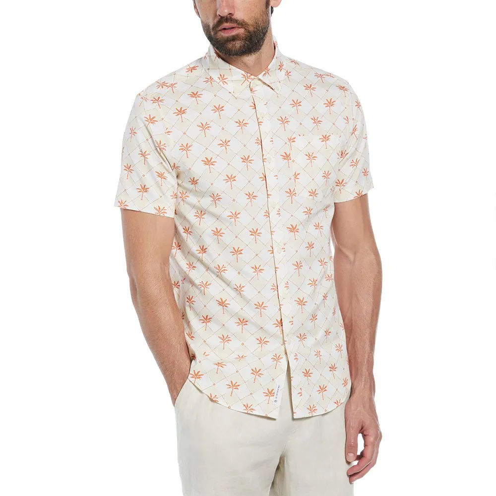 

Рубашка Original Penguin Ev Twill Palm Tiles, белый