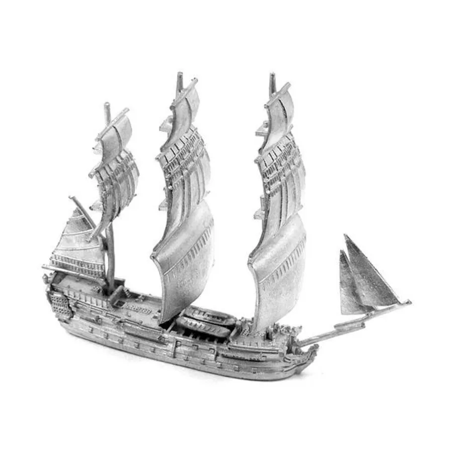 

50-пушечный корабль — HMS Centurion, полные паруса, Micronauts - Napoleonic Era Sailing Ships - Battle Sail Sets (1:1200)
