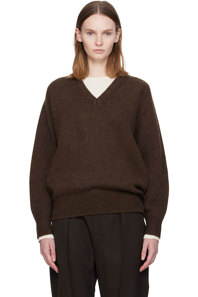 

Nothing Written Свитер из коричневой альпаки