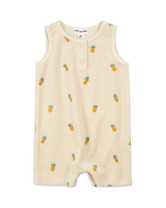 

Детский комбинезон из махровой ткани с принтом ананаса для мальчиков - Baby Miles The Label, коричневый/бежевый