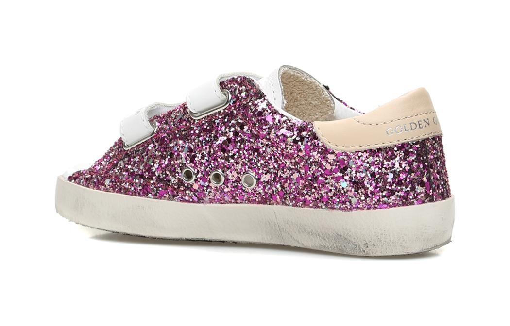 Кроссовки детские Golden Goose PS Low-top, белый / розовый — фото 3